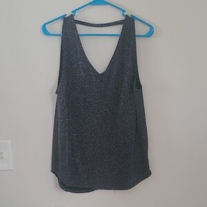 Elodie Gray Backless Sleeveless Tank Top